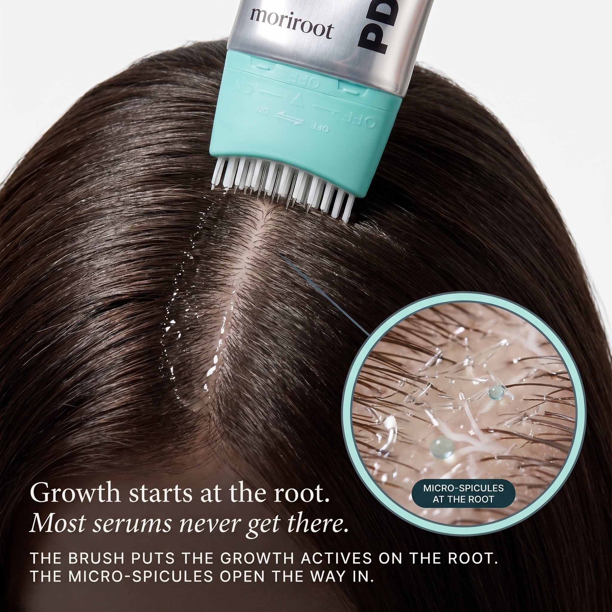 Korea's Viral Brush-On Scalp Serum (PDRN Onto Your Crown & Hairline in 30 Seconds, Not Into Your Hair)