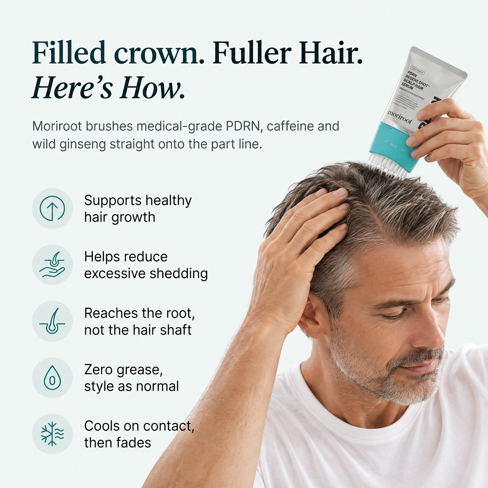 Korea's Viral Brush-On Scalp Serum (PDRN Onto Your Crown & Hairline in 30 Seconds, Not Into Your Hair)