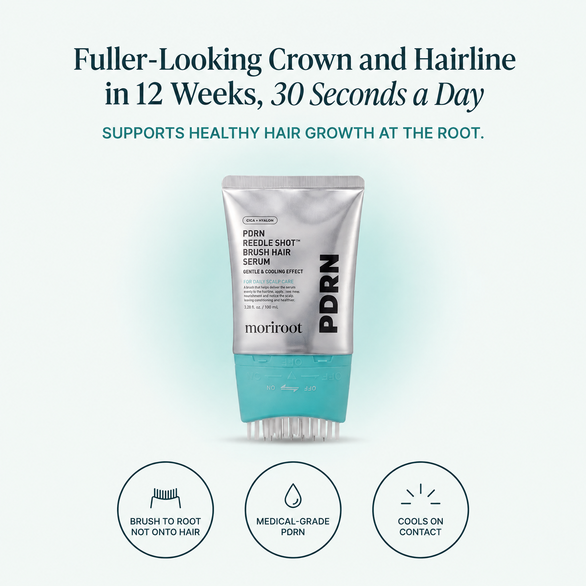 Korea's Viral Brush-On Scalp Serum (PDRN Onto Your Crown & Hairline in 30 Seconds, Not Into Your Hair)
